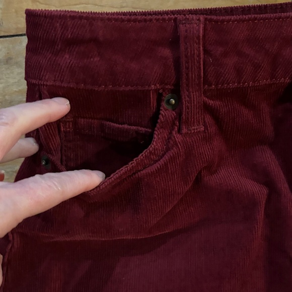 NWOT Maroon Women's Corduroy Pencil  Skirt - Picture 3 of 6